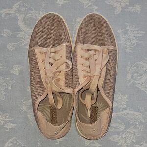 Olukai Pehuea Li Blush Pink Low Top Lace-Up Convertible Crashback Sneakers Sz 9